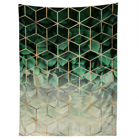 Elisabeth Fredriksson Leaves And Cubes Tapestry