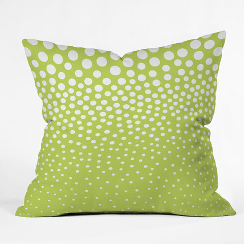 Elisabeth Fredriksson Lime Twist Outdoor Throw Pillow