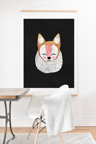 Elisabeth Fredriksson Little Arctic Fox Art Print And Hanger