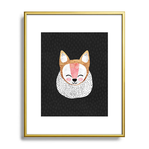 Elisabeth Fredriksson Little Arctic Fox Metal Framed Art Print