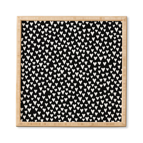 Elisabeth Fredriksson Little Hearts On Black Framed Wall Art