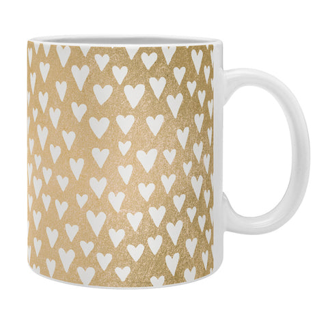 Elisabeth Fredriksson Little Hearts On Gold Coffee Mug