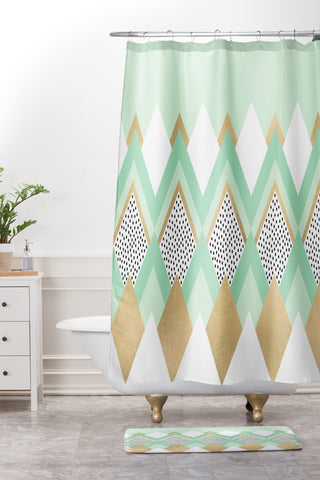 Elisabeth Fredriksson Little Princess Shower Curtain And Mat