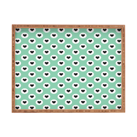 Elisabeth Fredriksson Lovely Dots Mint Rectangular Tray