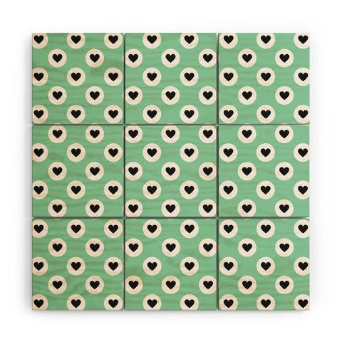 Elisabeth Fredriksson Lovely Dots Mint Wood Wall Mural