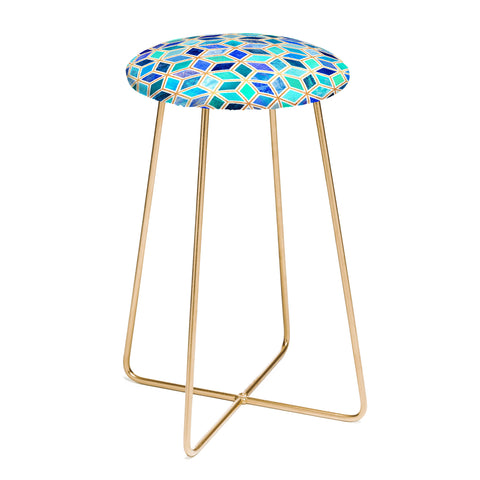 Elisabeth Fredriksson Magic Blue Counter Stool