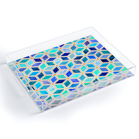 Elisabeth Fredriksson Magic Blue Acrylic Tray
