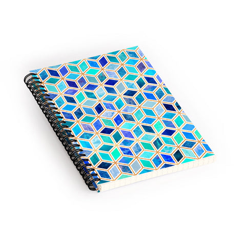 Elisabeth Fredriksson Magic Blue Spiral Notebook