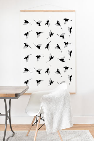 Elisabeth Fredriksson Magpies Art Print And Hanger