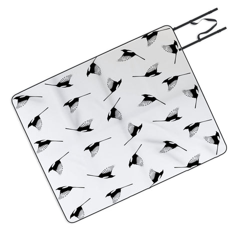 Elisabeth Fredriksson Magpies Picnic Blanket