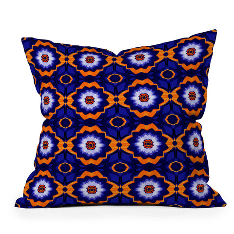 Elisabeth Fredriksson Midnight Flowers Throw Pillow