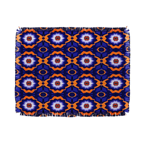 Elisabeth Fredriksson Midnight Flowers Throw Blanket
