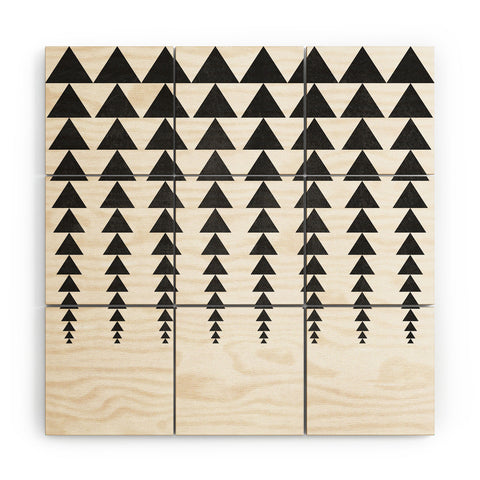 Elisabeth Fredriksson Minimal Triangles Wood Wall Mural