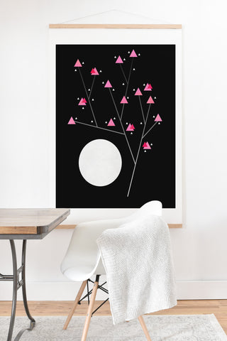 Elisabeth Fredriksson Modern Cherry Blossom Art Print And Hanger