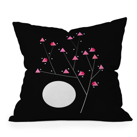 Elisabeth Fredriksson Modern Cherry Blossom Throw Pillow