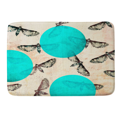 Elisabeth Fredriksson Moths Memory Foam Bath Mat