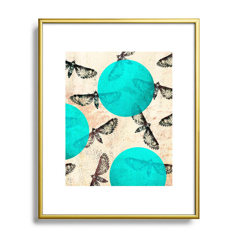 Elisabeth Fredriksson Moths Metal Framed Art Print