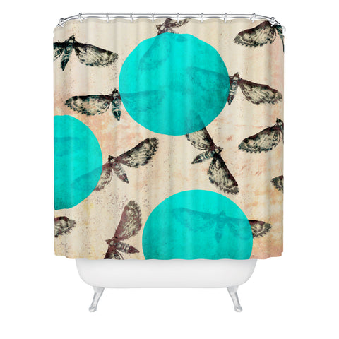 Elisabeth Fredriksson Moths Shower Curtain