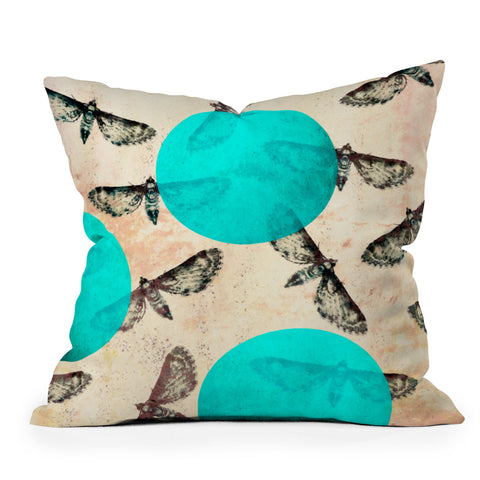 Elisabeth Fredriksson Moths Throw Pillow