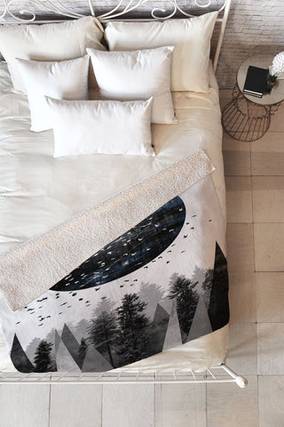 Elisabeth Fredriksson Nature Fleece Throw Blanket