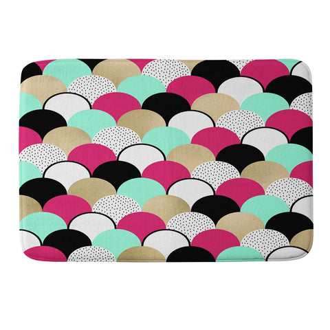 Elisabeth Fredriksson Neon Gumdrops Memory Foam Bath Mat