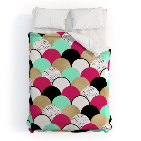 Elisabeth Fredriksson Neon Gumdrops Duvet Cover