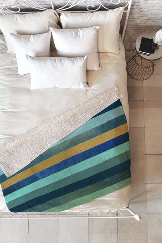 Elisabeth Fredriksson Ocean Deep Fleece Throw Blanket