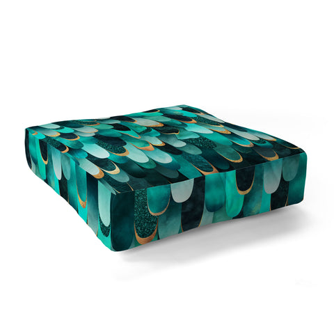 Elisabeth Fredriksson Ocean Scales Floor Pillow Square