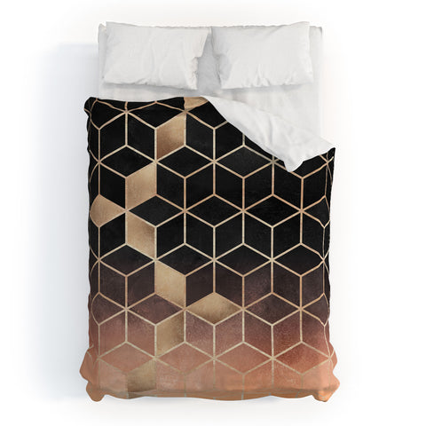 Elisabeth Fredriksson Ombre Cubes Duvet Cover