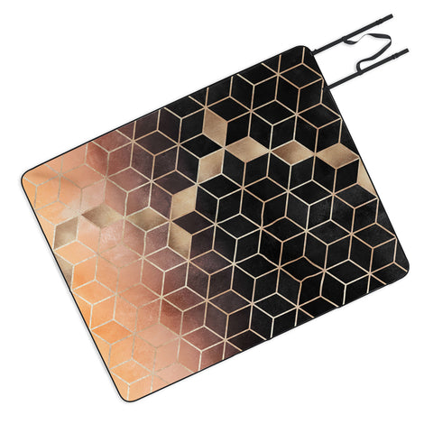 Elisabeth Fredriksson Ombre Cubes Picnic Blanket