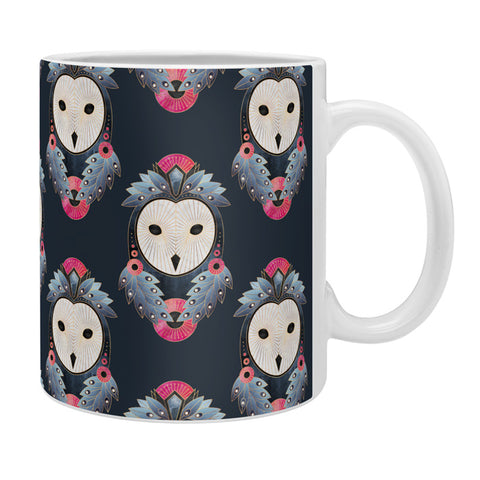 Elisabeth Fredriksson Owl Dark Background Coffee Mug