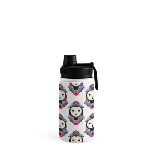 Elisabeth Fredriksson Owl Light Background Water Bottle