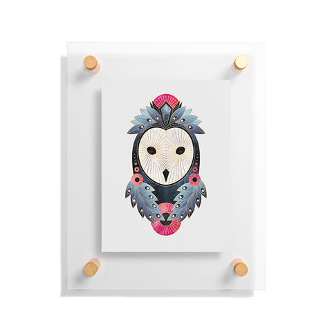 Elisabeth Fredriksson Owl Light Background Floating Acrylic Print