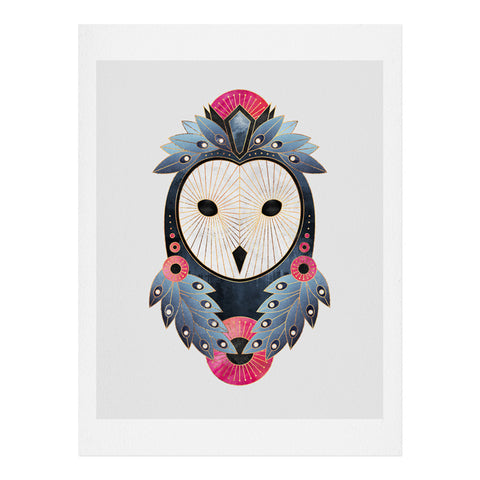 Elisabeth Fredriksson Owl Light Background Art Print