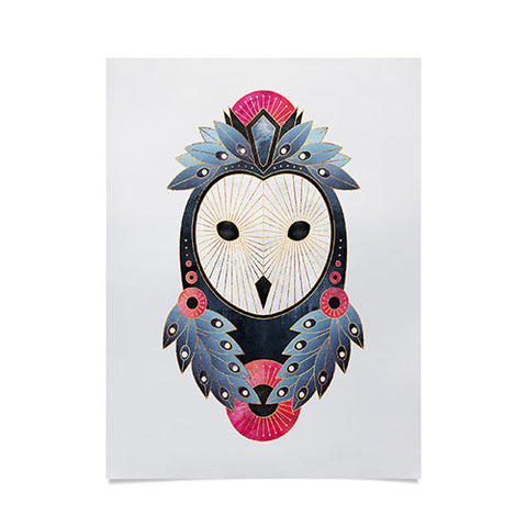 Elisabeth Fredriksson Owl Light Background Poster