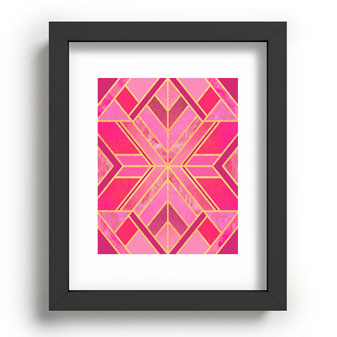 Elisabeth Fredriksson Pink Geo Star Recessed Framing Rectangle