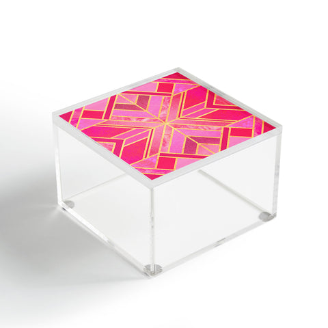Elisabeth Fredriksson Pink Geo Star Acrylic Box