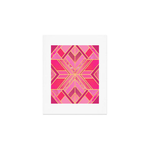 Elisabeth Fredriksson Pink Geo Star Art Print