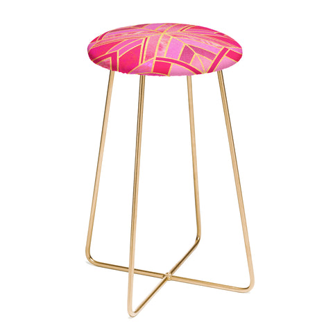 Elisabeth Fredriksson Pink Geo Star Counter Stool