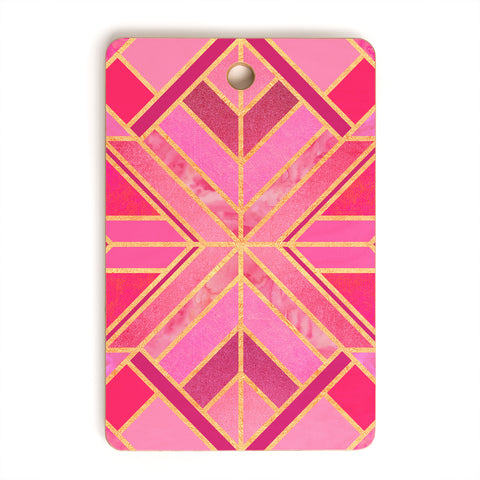 Elisabeth Fredriksson Pink Geo Star Cutting Board Rectangle