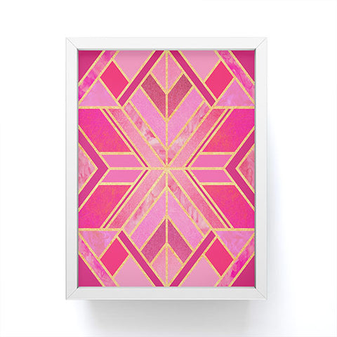 Elisabeth Fredriksson Pink Geo Star Framed Mini Art Print