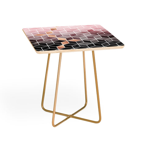 Elisabeth Fredriksson Pink Grey Gradient Cubes Side Table