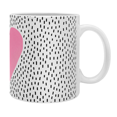 Elisabeth Fredriksson Pink Heart Coffee Mug