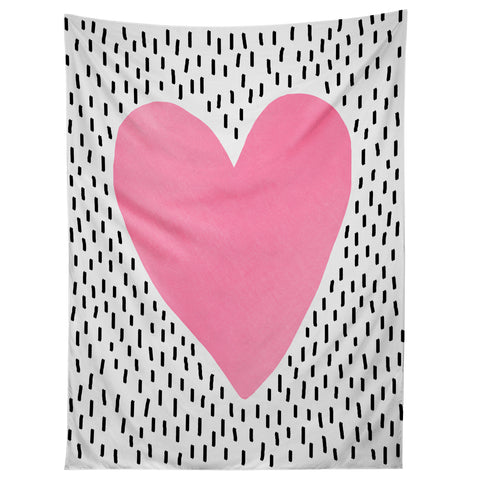 Elisabeth Fredriksson Pink Heart Tapestry