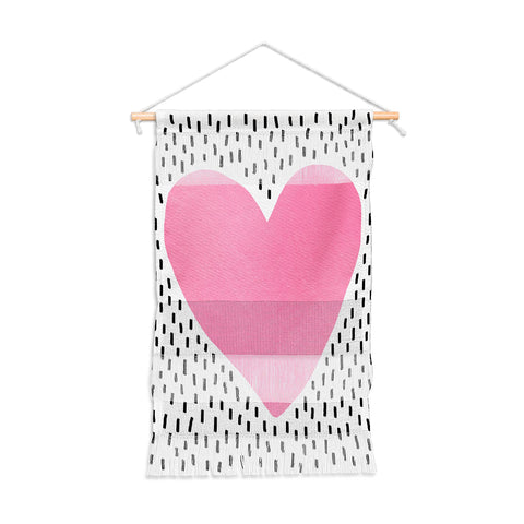 Elisabeth Fredriksson Pink Heart Wall Hanging Portrait