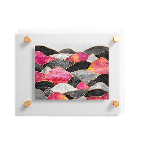 Elisabeth Fredriksson Pink Hills Floating Acrylic Print