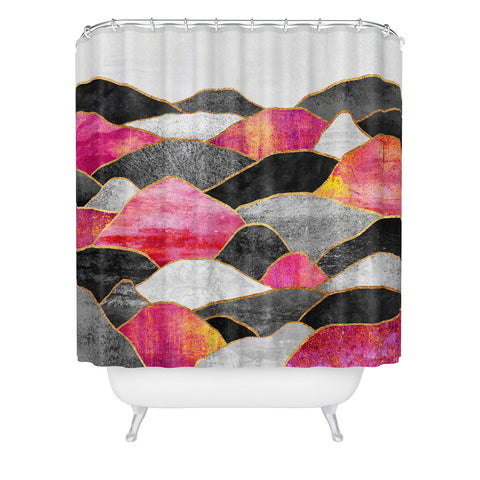 Elisabeth Fredriksson Pink Hills Shower Curtain