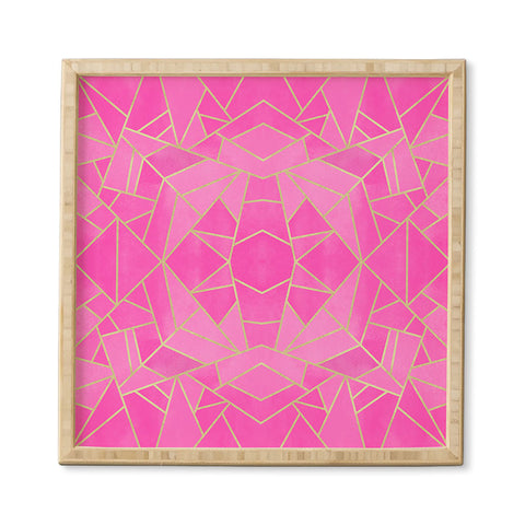 Elisabeth Fredriksson Pink Mosaic Sun Framed Wall Art