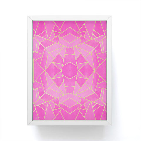 Elisabeth Fredriksson Pink Mosaic Sun Framed Mini Art Print