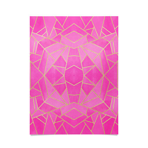 Elisabeth Fredriksson Pink Mosaic Sun Poster
